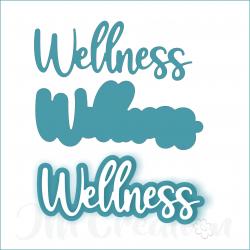 Wellness mittel - Stanzschablone